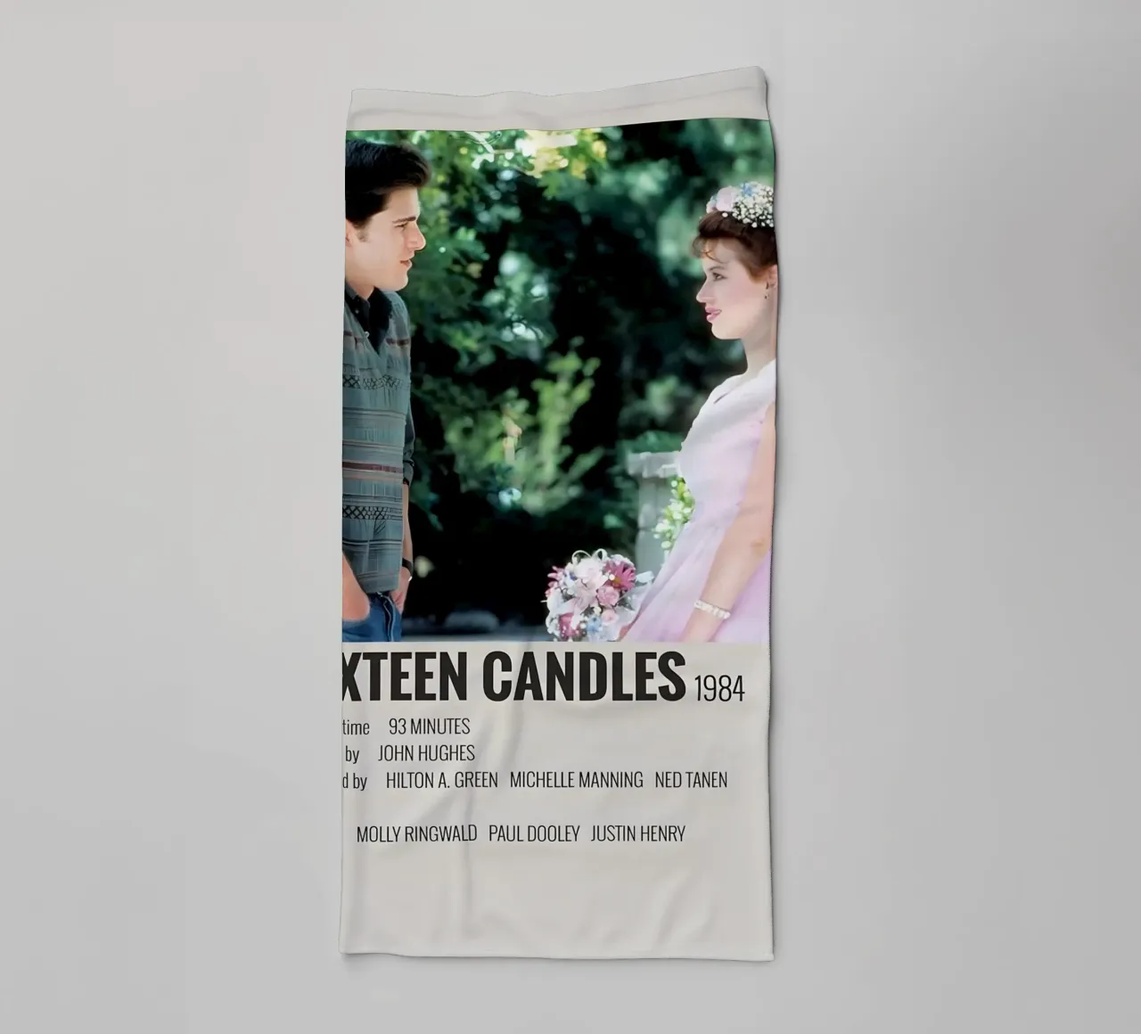 SIXTEEN CANDLES 1984 asciugamano da bagno da MVFminimalist