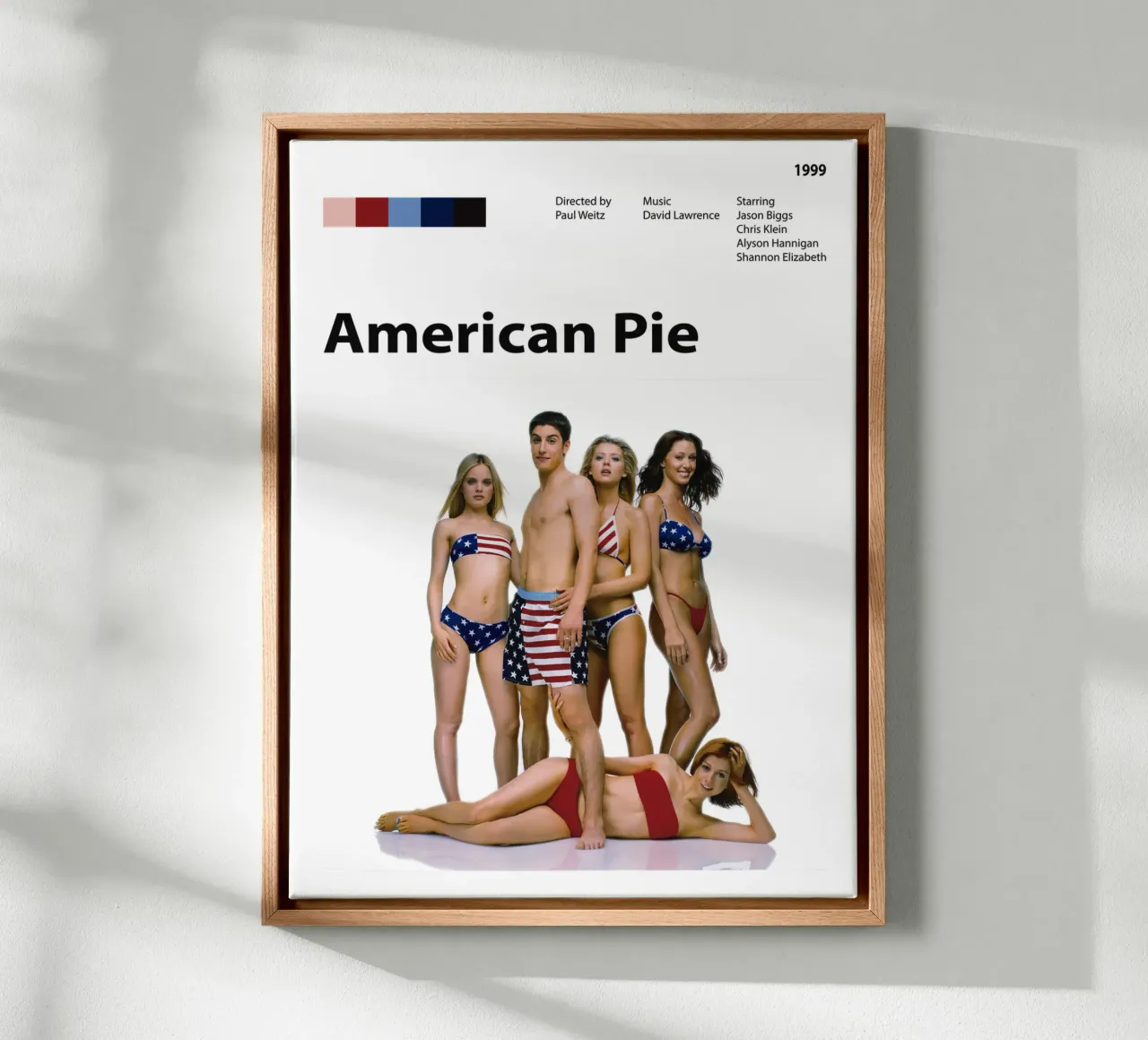 American Pie tela con Cornice a cassetta da 🎞 The Movie Wall