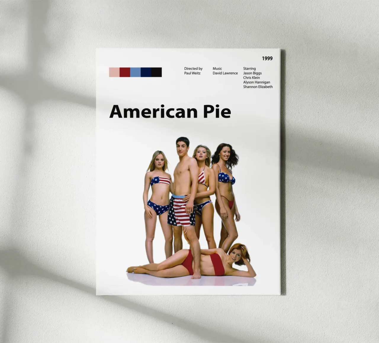 American Pie tela con Cornice a cassetta da 🎞 The Movie Wall