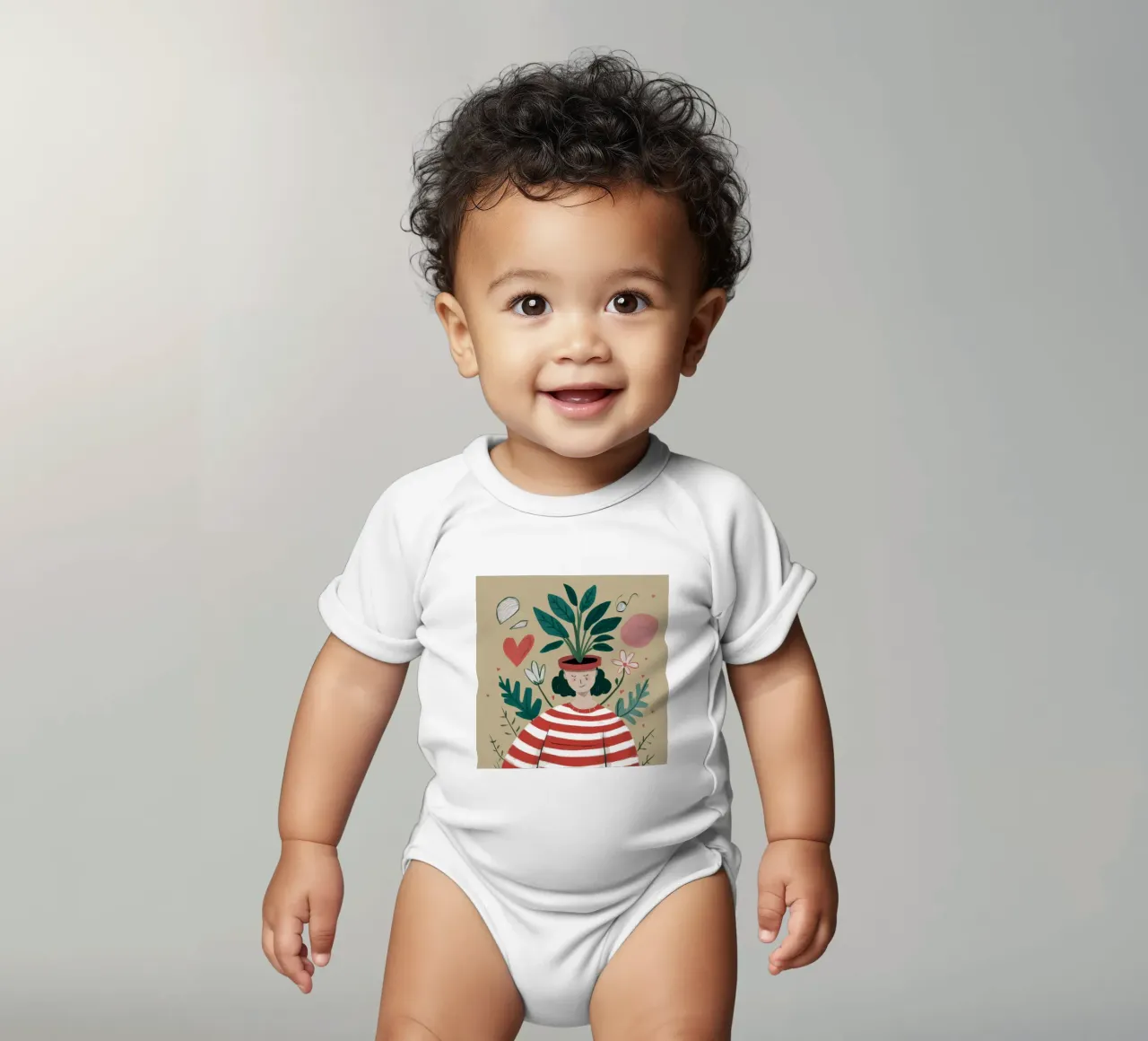 Cuore Pentola Testa body neonato maniche corte da Peak Delusion