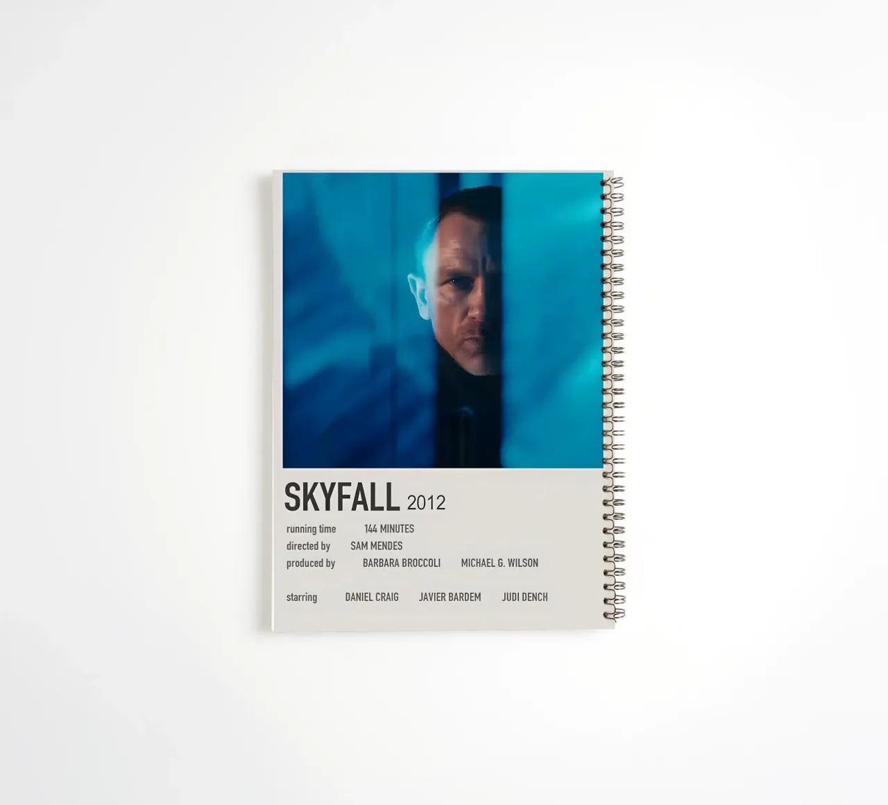 SKYFALL 2012 spiral notebook by MVFminimalist