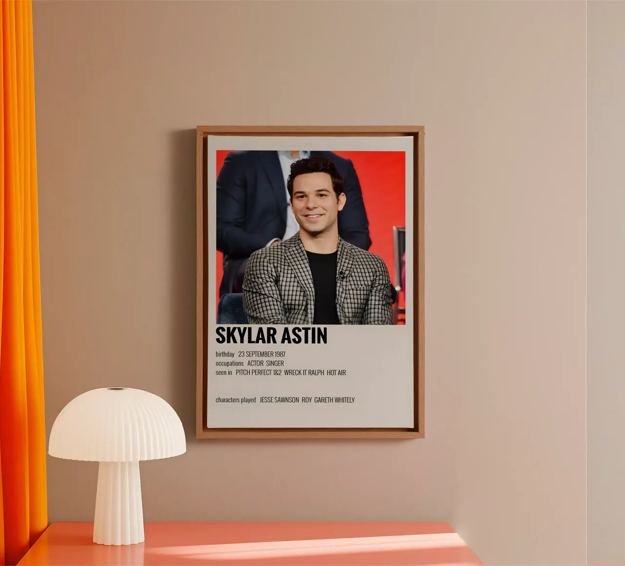 SKYLAR ASTIN canvas met Baklijst van MVFminimalist