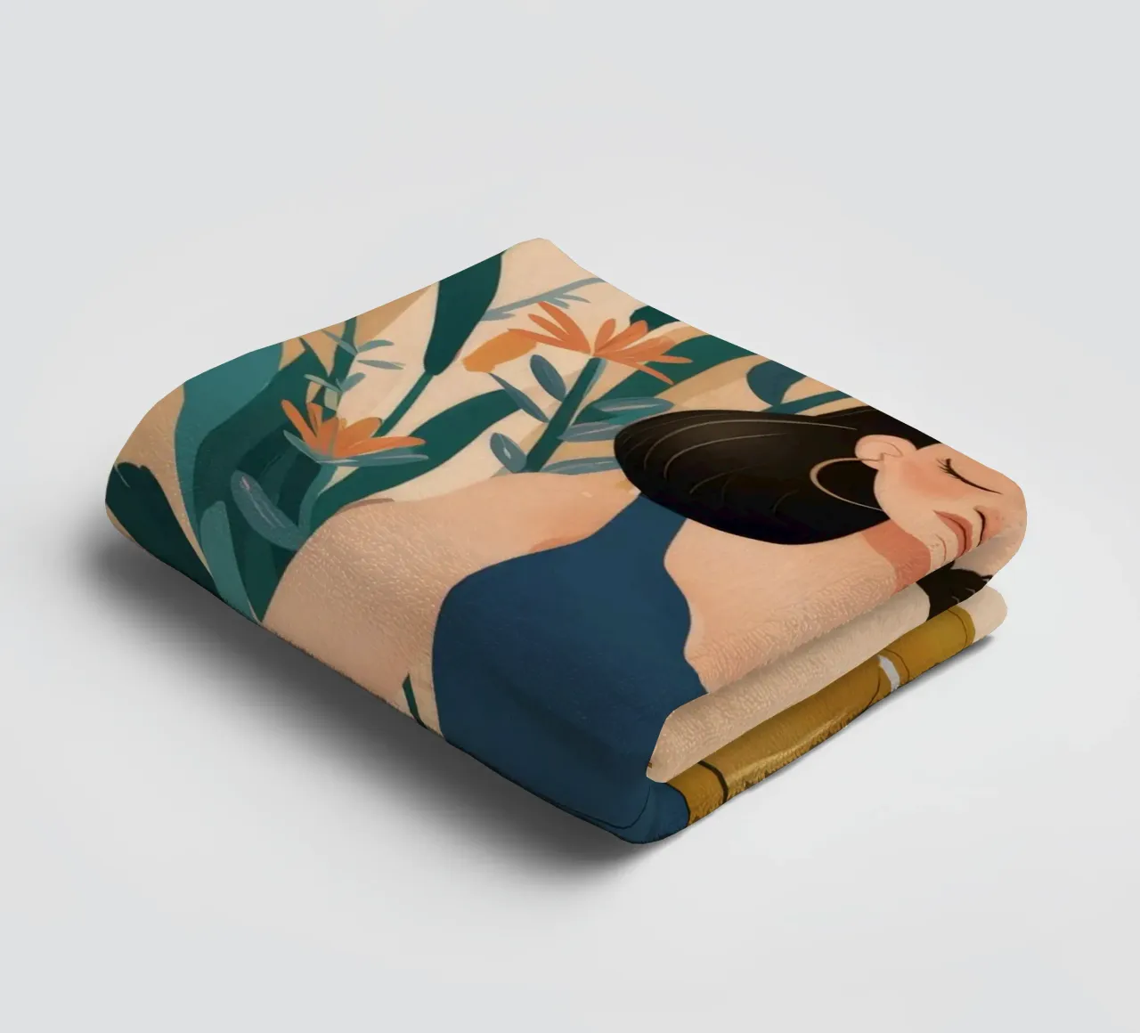 Lotus Pose Calm towel by Peak Delusion