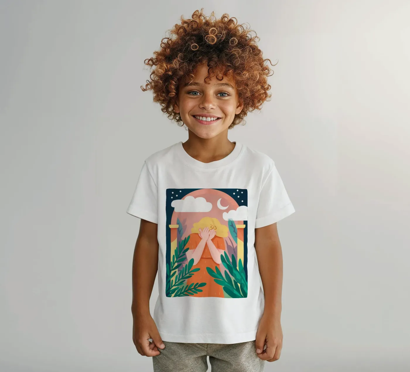 Arched Window Clouds kinder t-shirt van Peak Delusion
