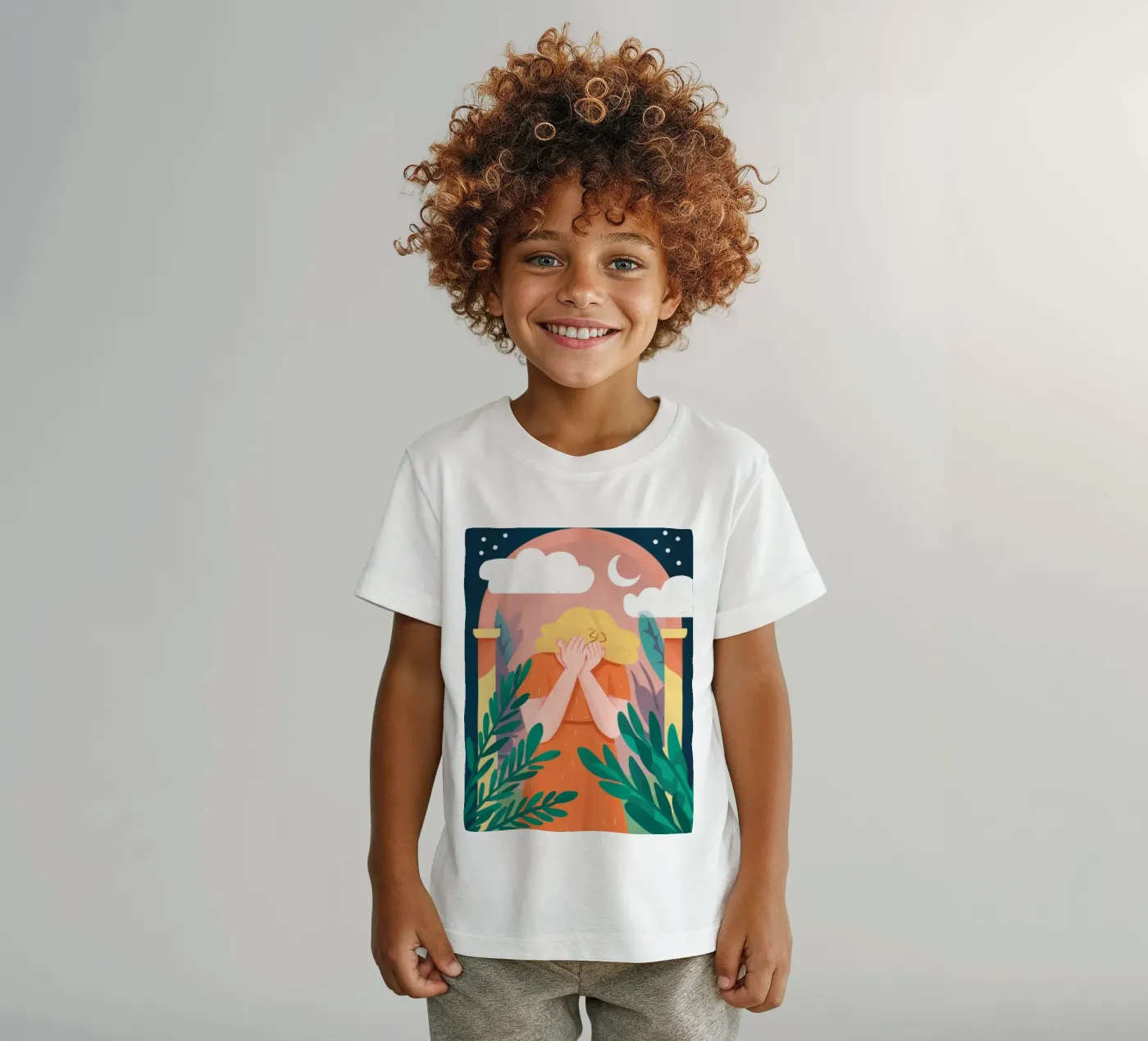 Arched Window Clouds kinder t-shirt van Peak Delusion