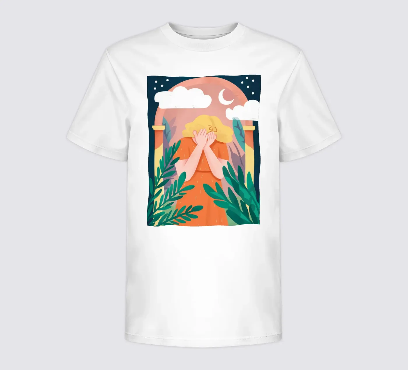 Arched Window Clouds kinder t-shirt van Peak Delusion