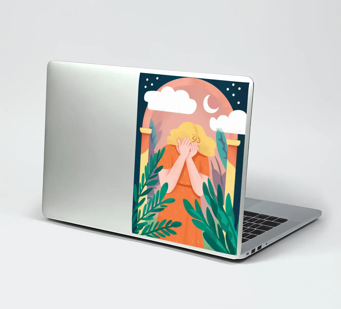 Arched Window Clouds sticker by Peak Delusion