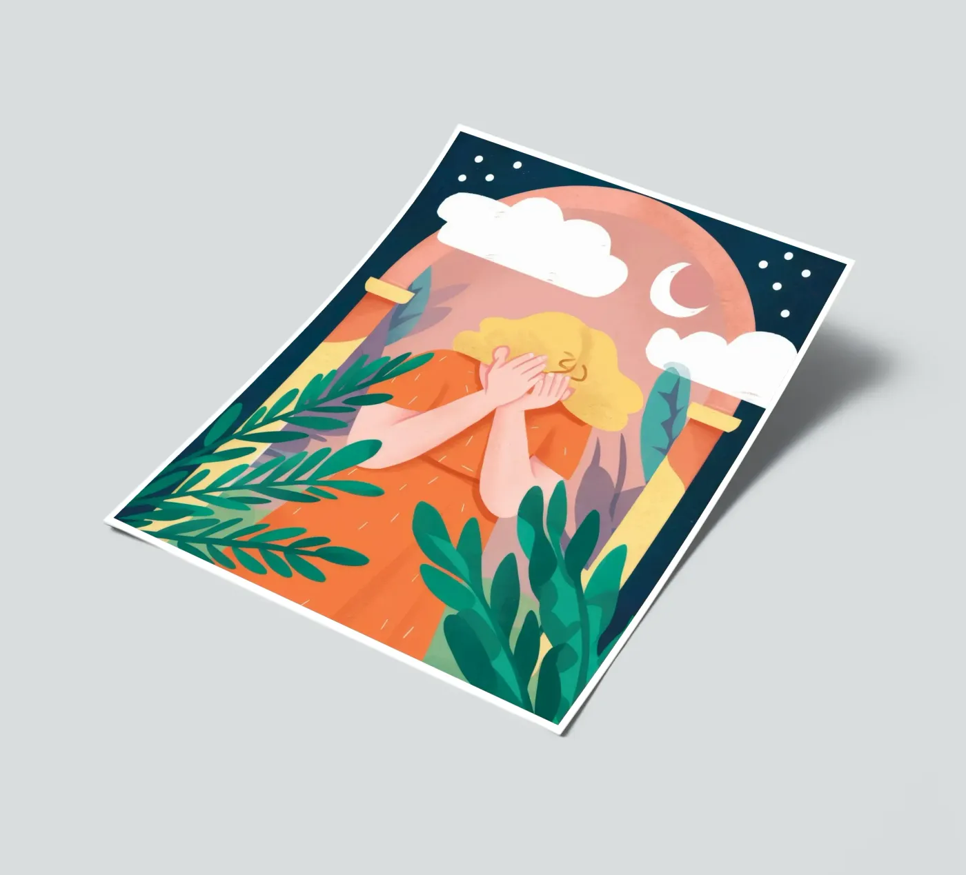 Arched Window Clouds sticker sheet by Peak Delusion