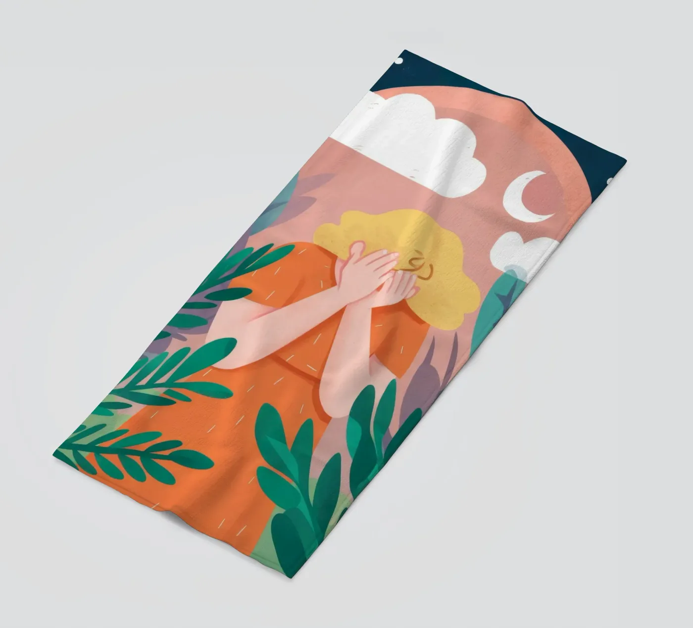 Nuvole della finestra ad arco telo mare da Peak Delusion