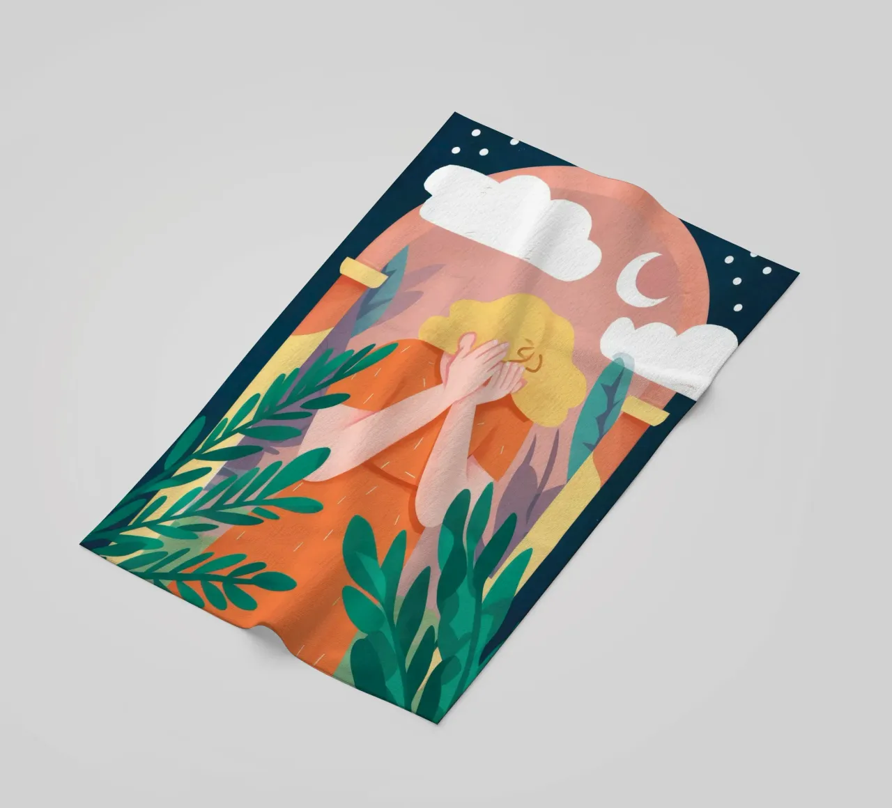 Nuvole della finestra ad arco telo mare da Peak Delusion