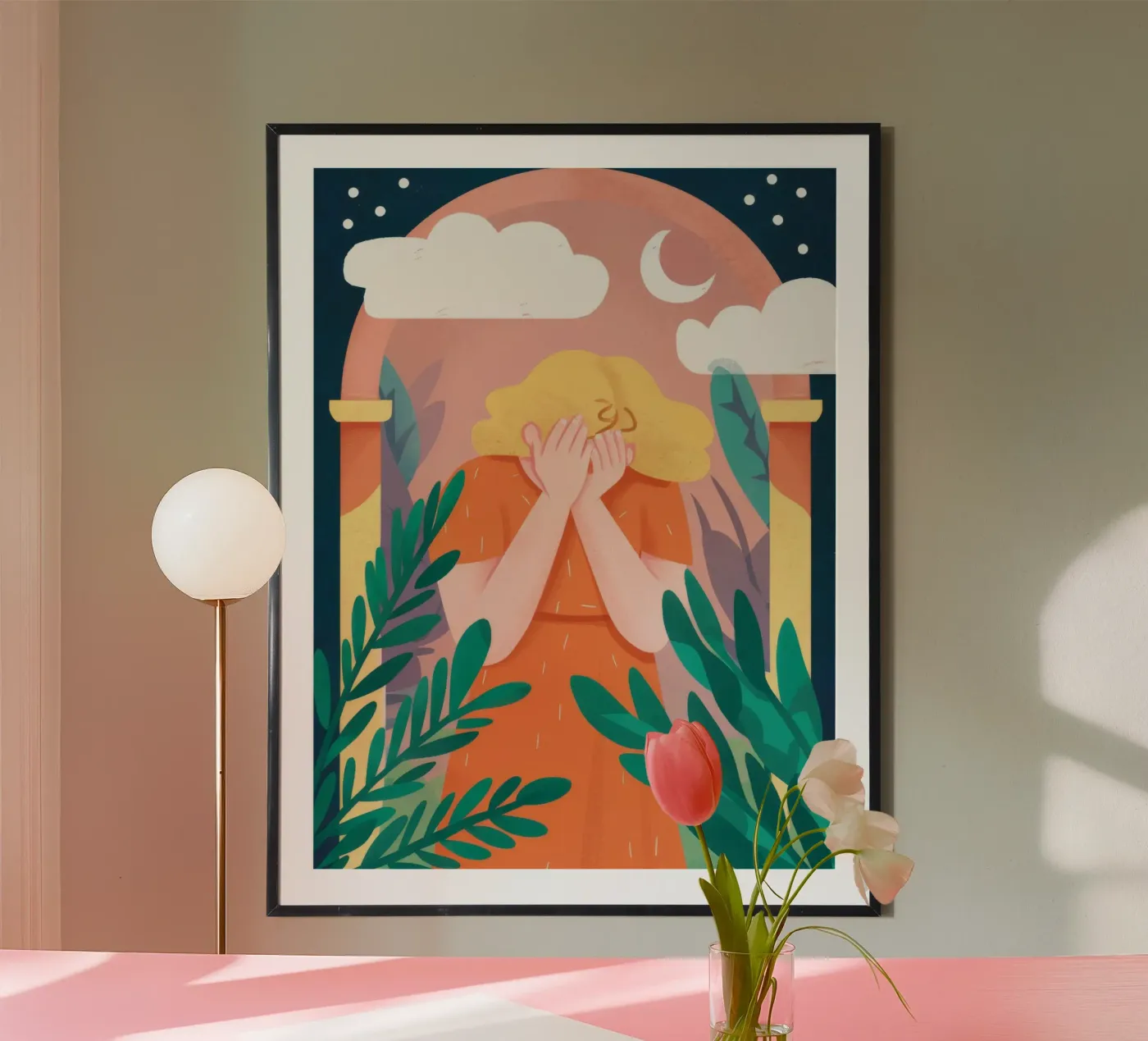 Arched Window Clouds poster da Peak Delusion