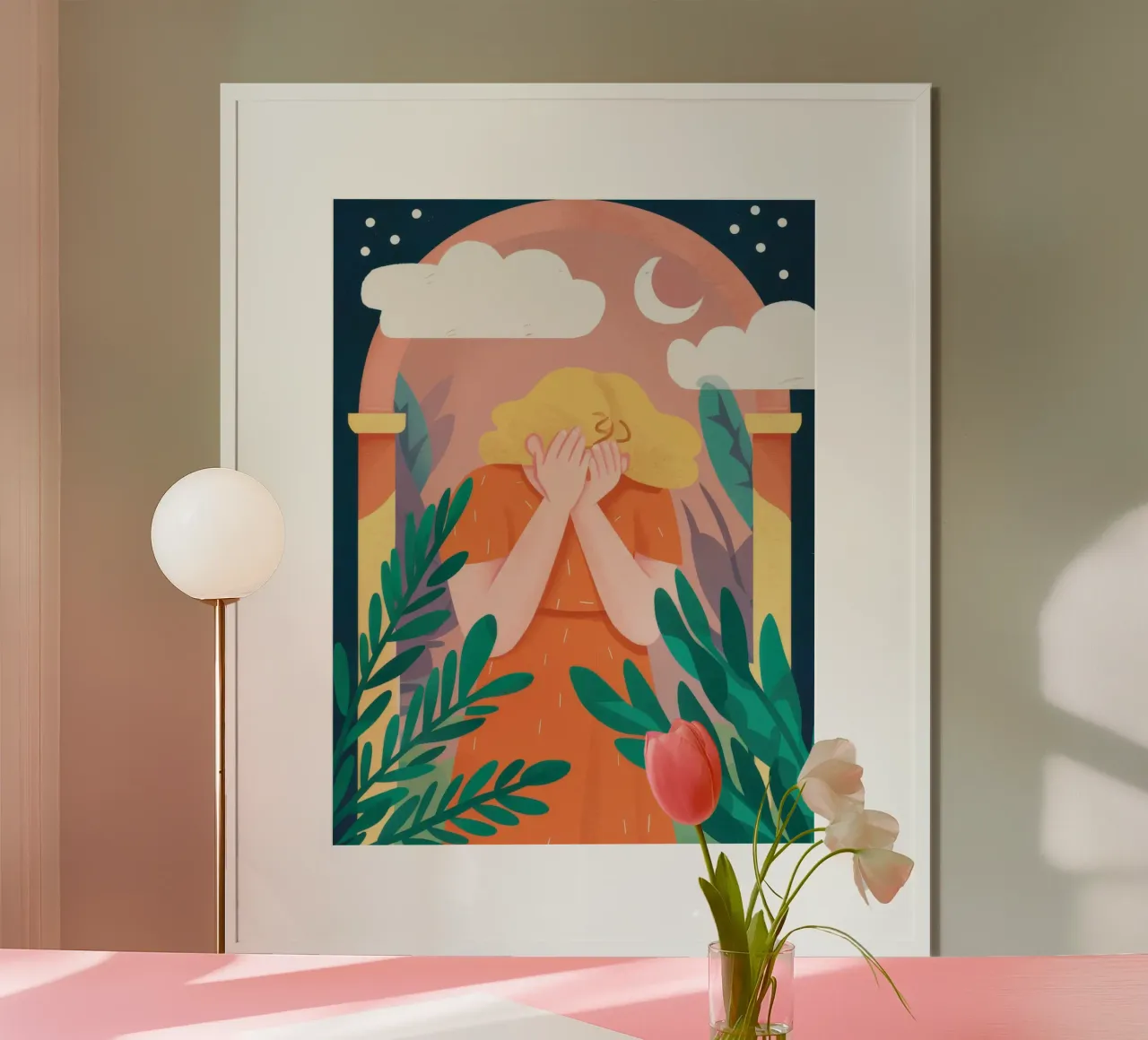 Arched Window Clouds poster by Peak Delusion