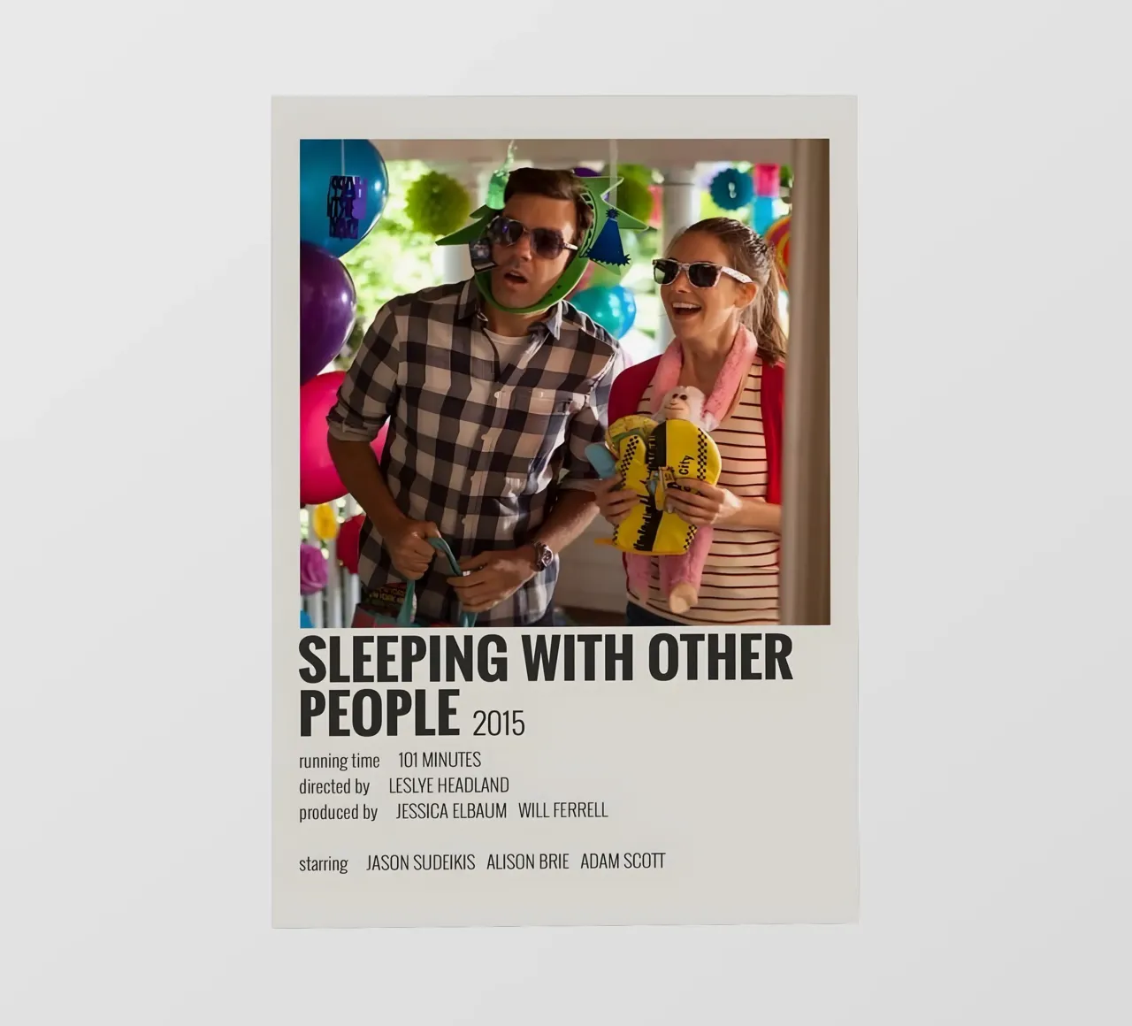 SLEEPING WITH OTHER PEOPLE 2015 Backlit Folie von MVFminimalist