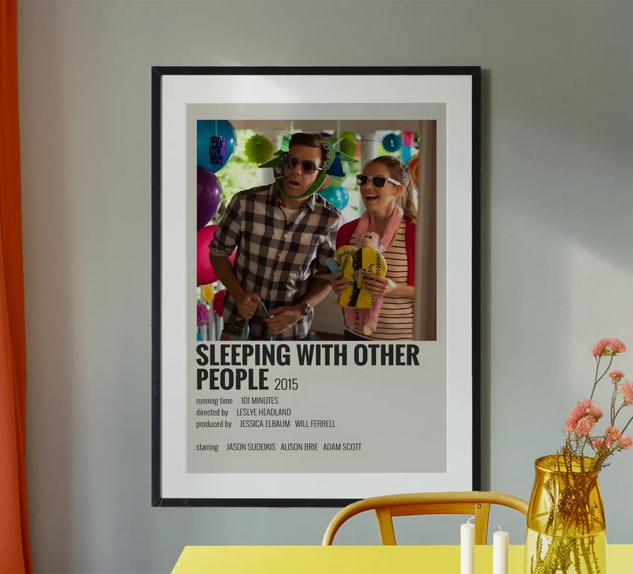 SLEEPING WITH OTHER PEOPLE 2015 poster da MVFminimalist