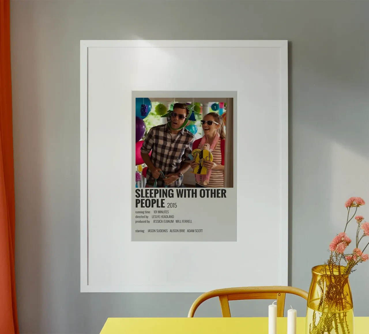 SLEEPING WITH OTHER PEOPLE 2015 poster da MVFminimalist