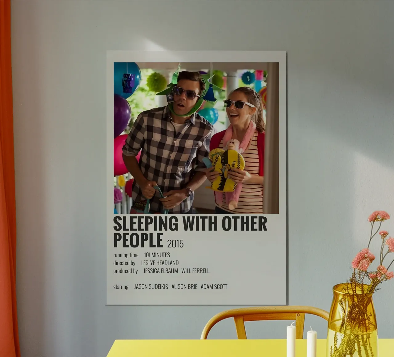 SLEEPING WITH OTHER PEOPLE 2015 poster da MVFminimalist