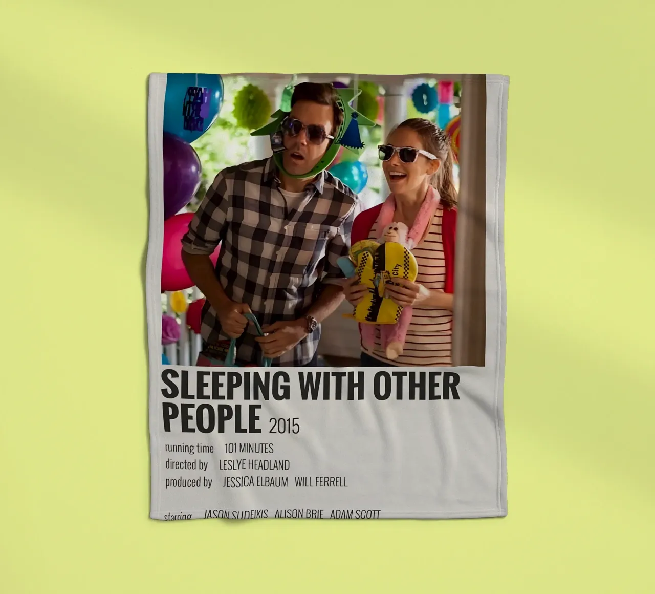 SLEEPING WITH OTHER PEOPLE 2015 Fleecedecke von MVFminimalist