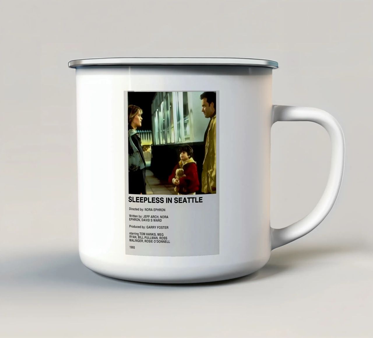 SLEEPLESS IN SEATTLE tazza in smalto da MVFminimalist