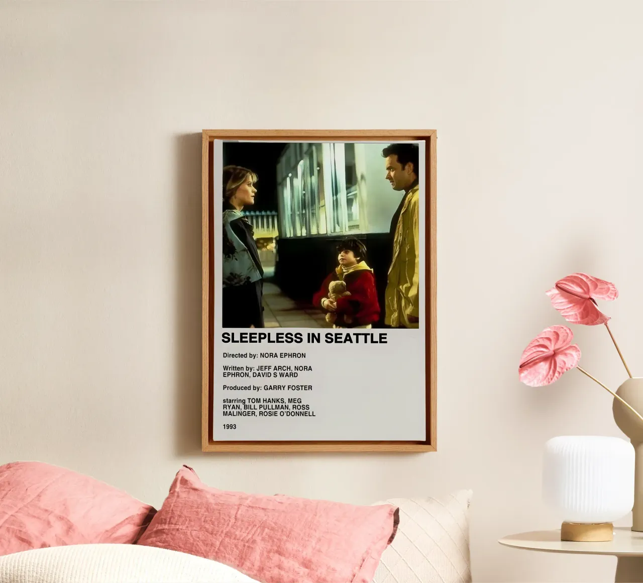 SLEEPLESS IN SEATTLE tela con Cornice a cassetta da MVFminimalist
