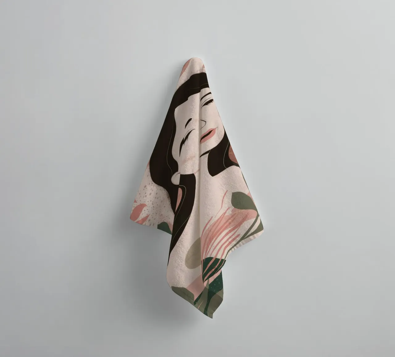 Floating Petals Serenity towel by Peak Delusion