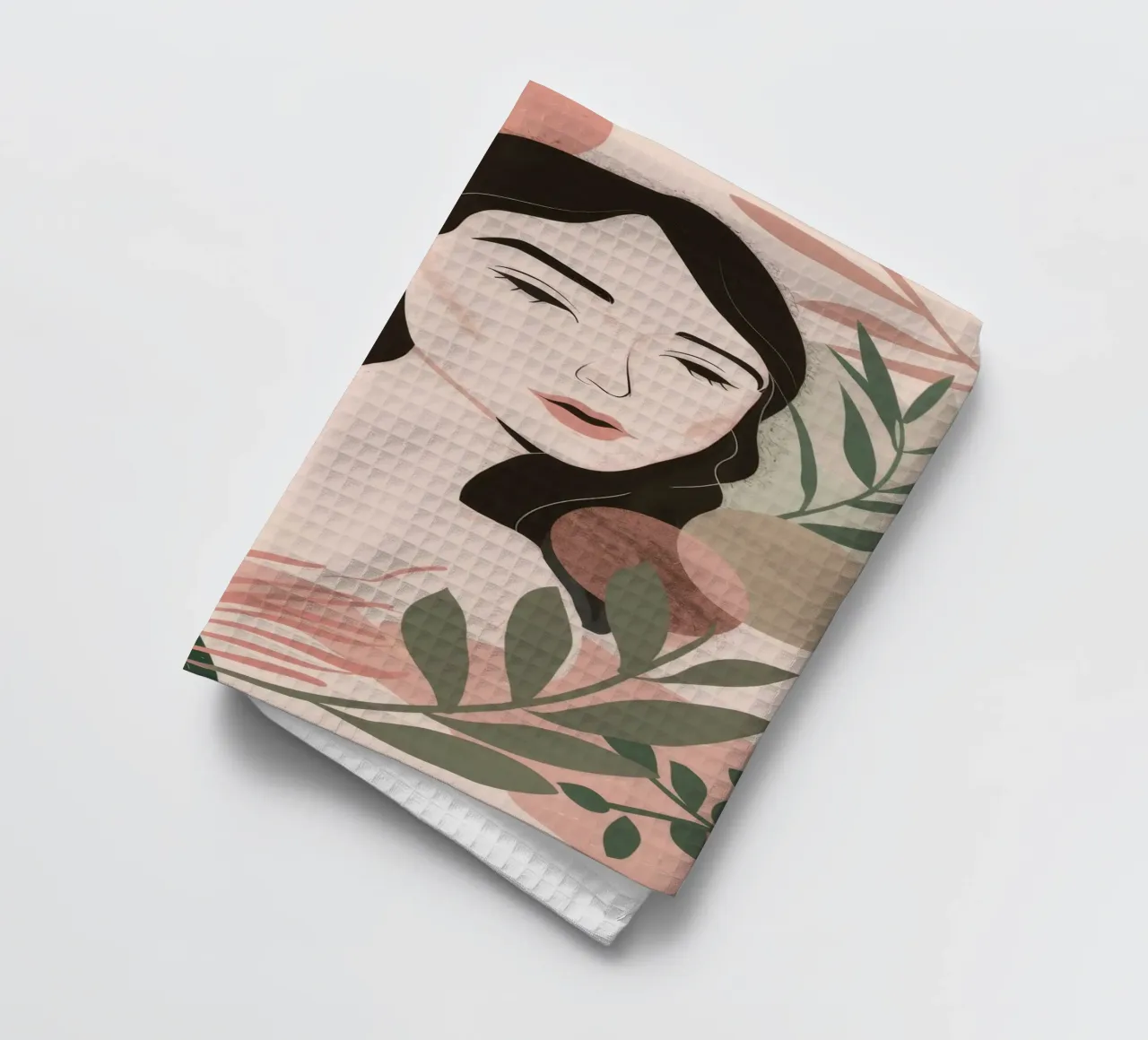 Floating Petals Serenity tea towel by Peak Delusion