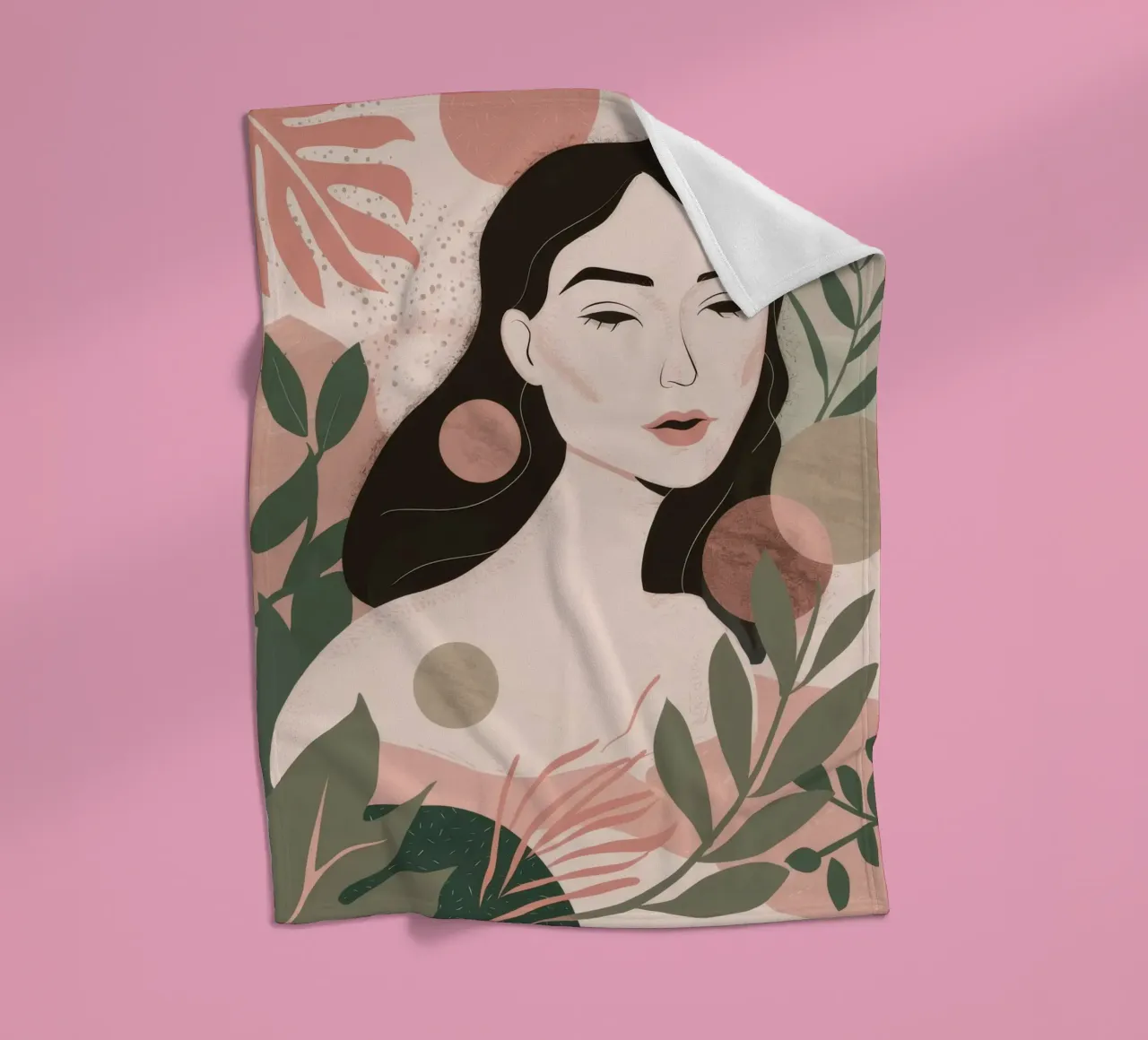 Floating Petals Serenity fleece blanket by Peak Delusion