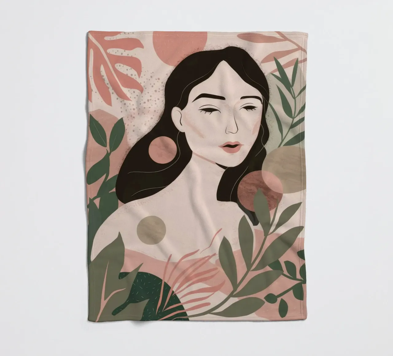 Floating Petals Serenity fleece blanket by Peak Delusion
