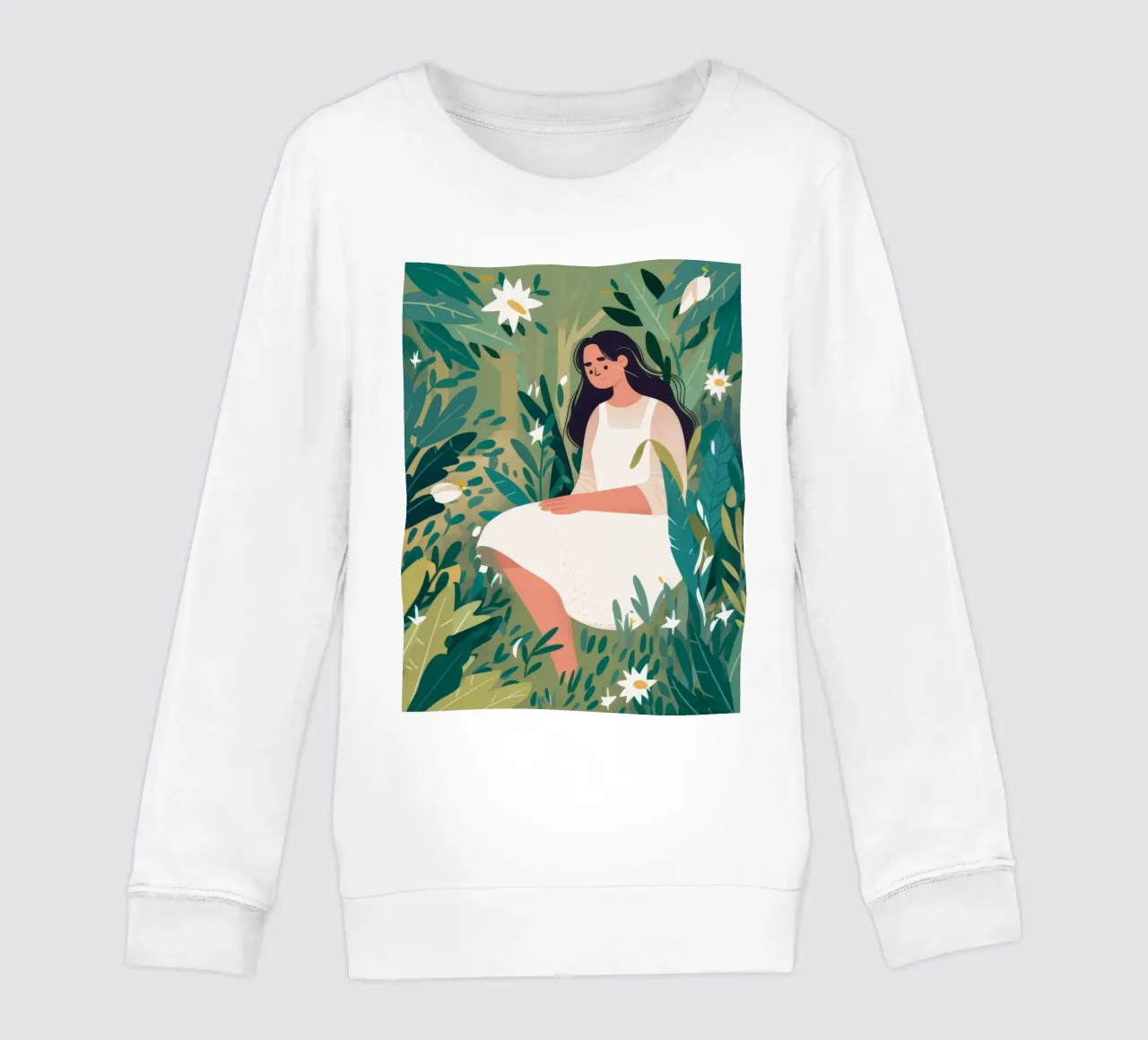 Daisy Field Daydream kids sweatshirt by Peak Delusion