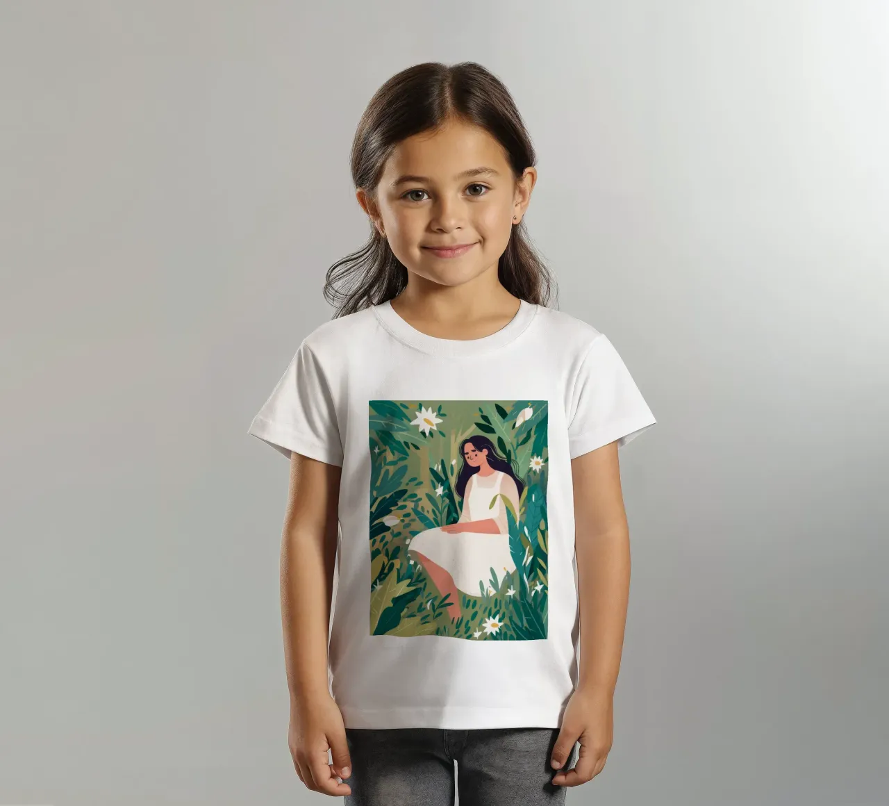 Daisy Field Daydream kids t-shirt by Peak Delusion