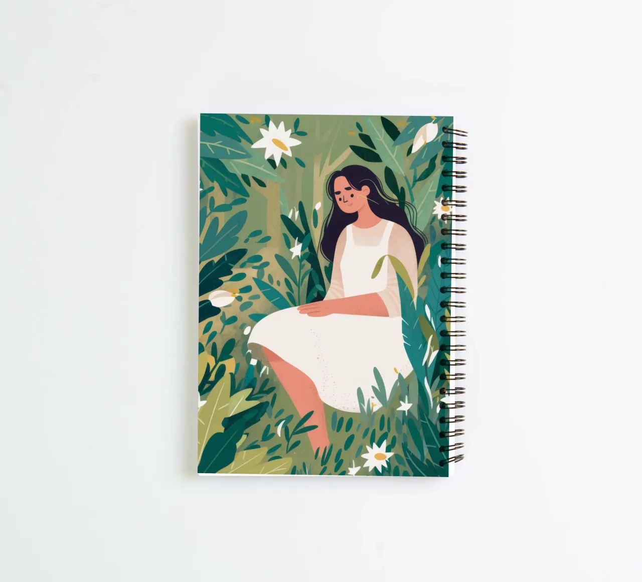 Daisy Field Daydream spiral notebook by Peak Delusion