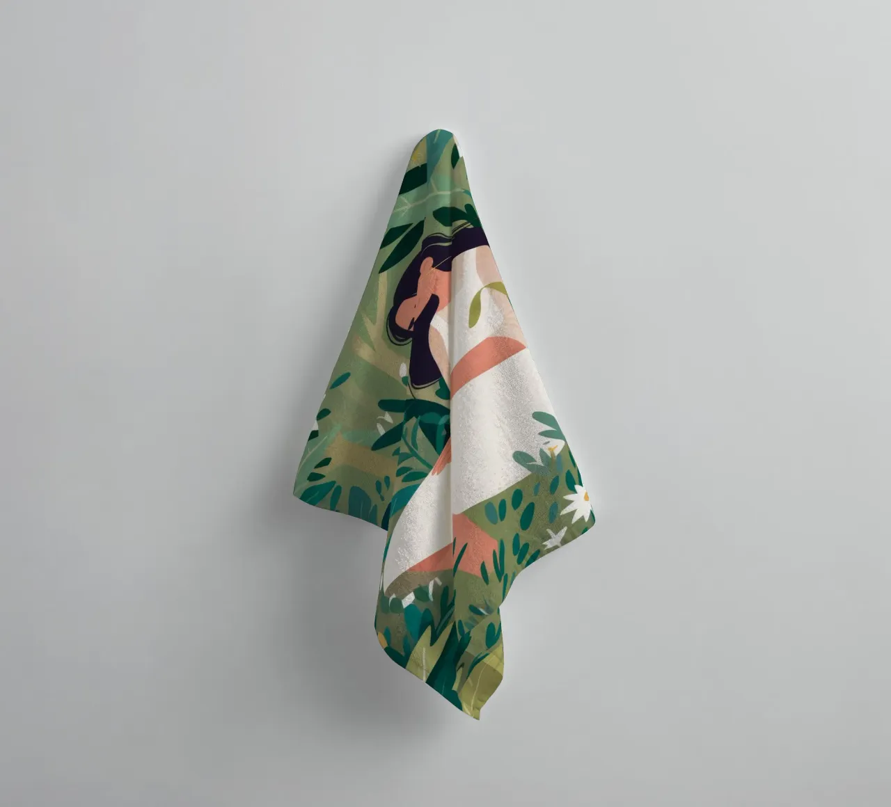 Daisy Field Daydream towel by Peak Delusion