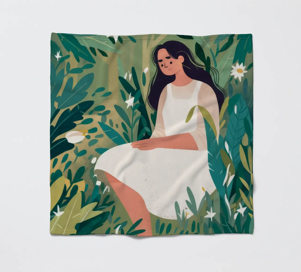Daisy Field Daydream Fleecedecke von Peak Delusion