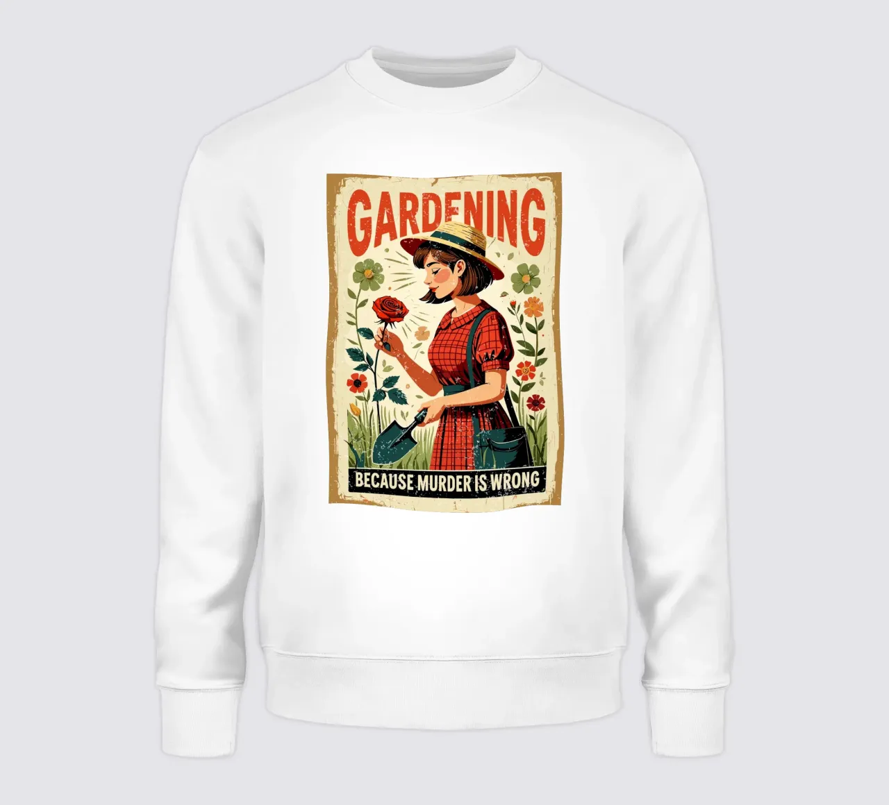 GARDENING BECAUSE MURDER IS WRONG felpa da edsonramosart