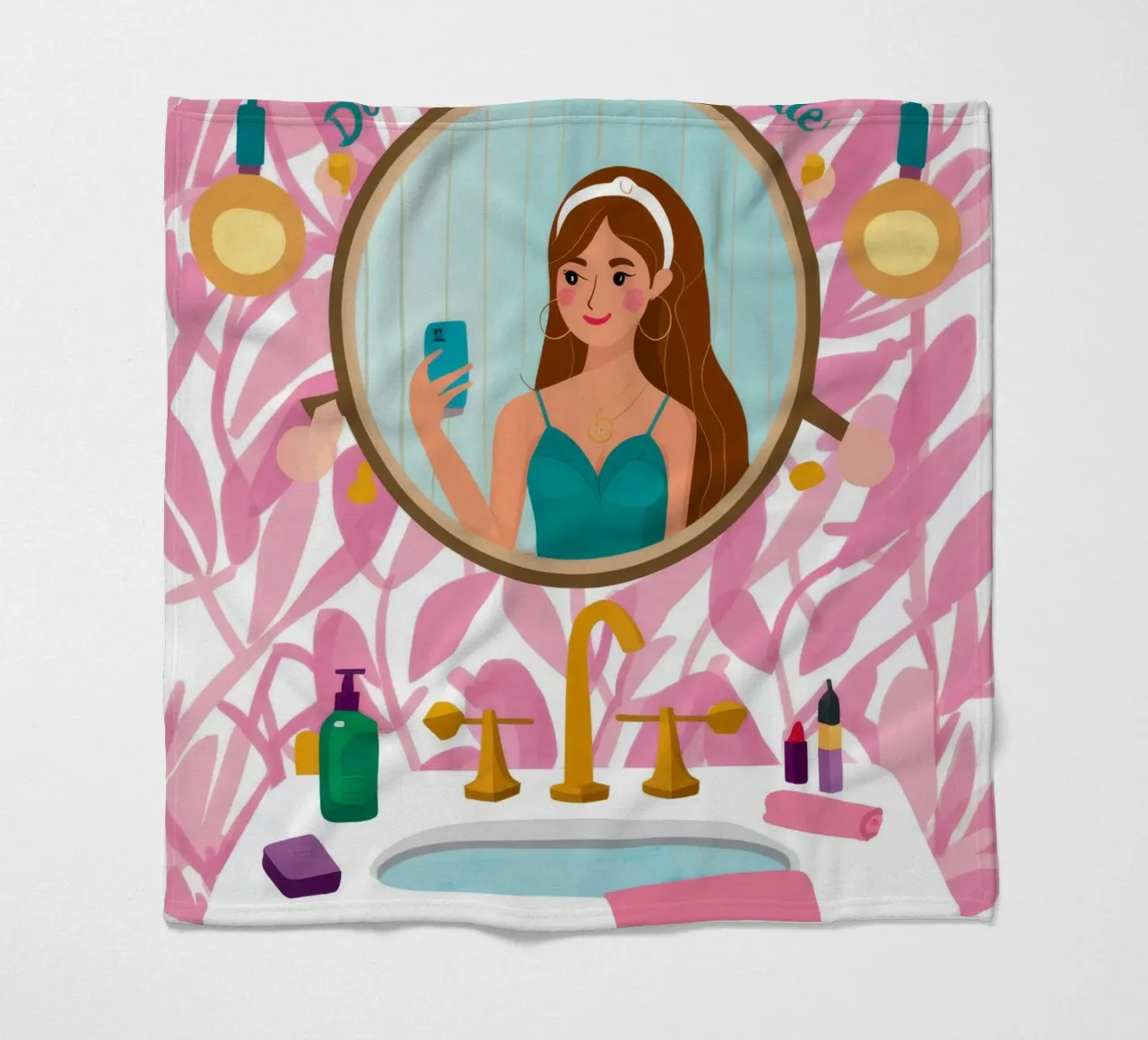 Spiegel-Reflexions-Routine Fleecedecke von Peak Delusion