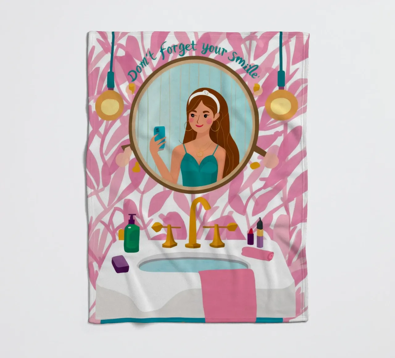 Spiegel-Reflexions-Routine Fleecedecke von Peak Delusion