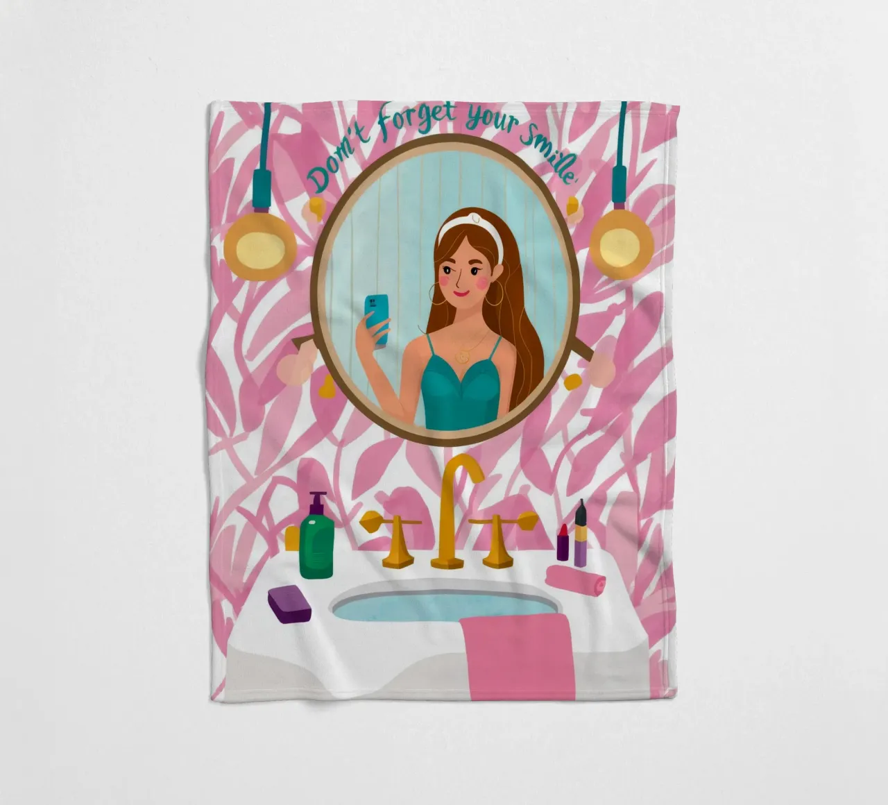 Spiegel-Reflexions-Routine Fleecedecke von Peak Delusion