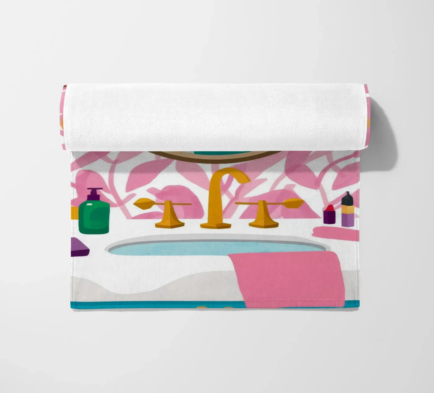 Spiegelreflectieroutine strandhanddoek van Peak Delusion