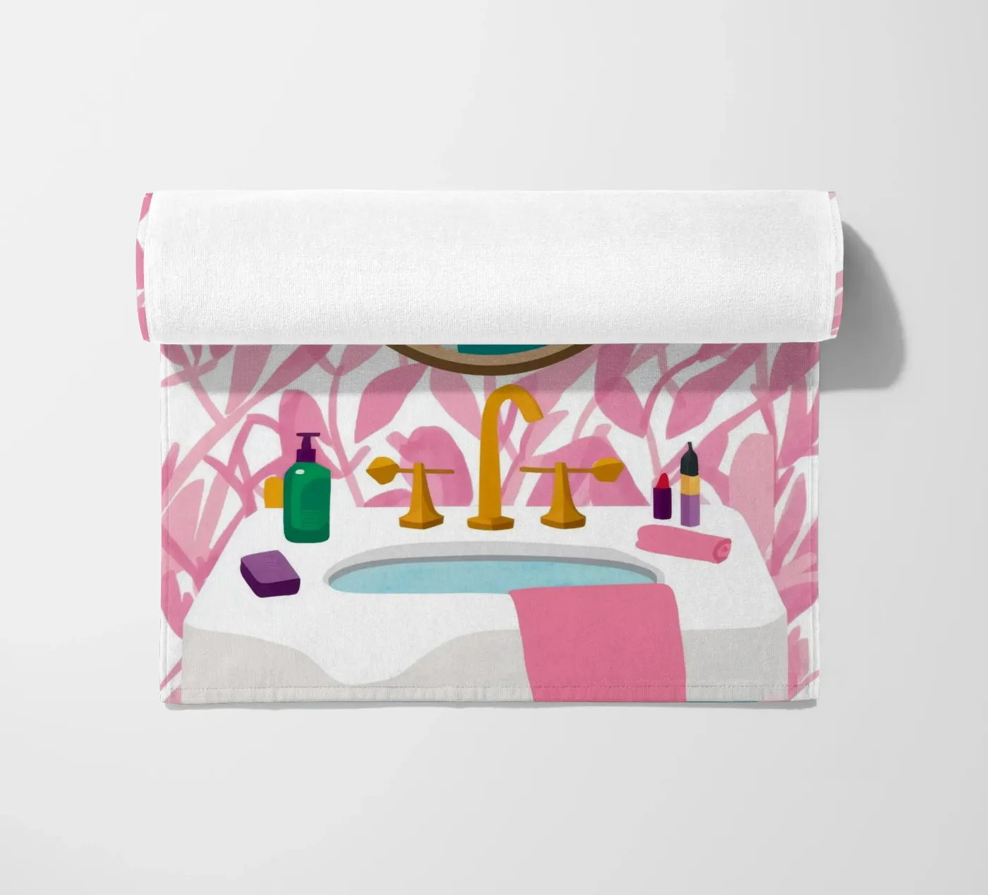 Spiegelreflectieroutine strandhanddoek van Peak Delusion