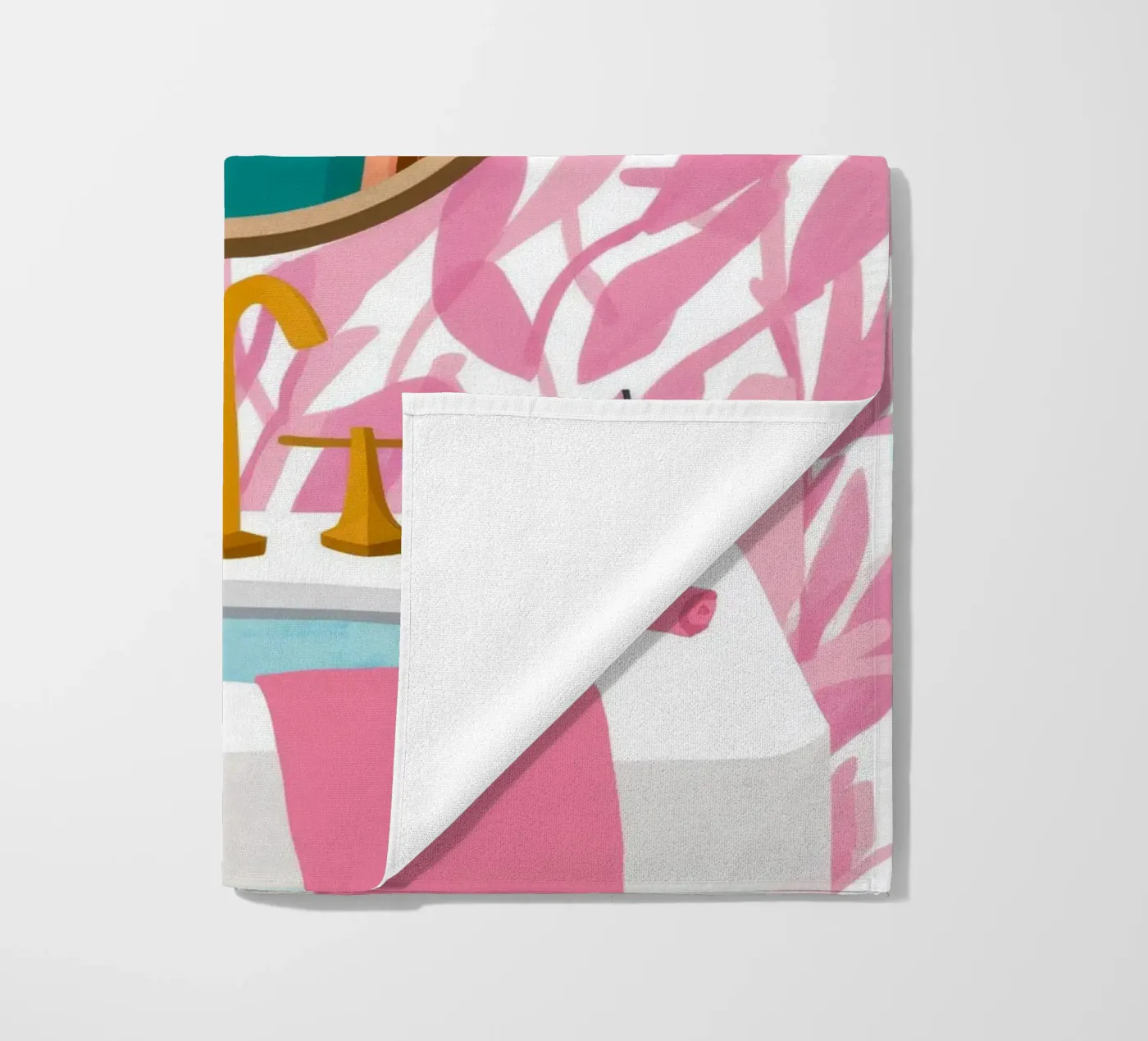 Spiegelreflectieroutine strandhanddoek van Peak Delusion