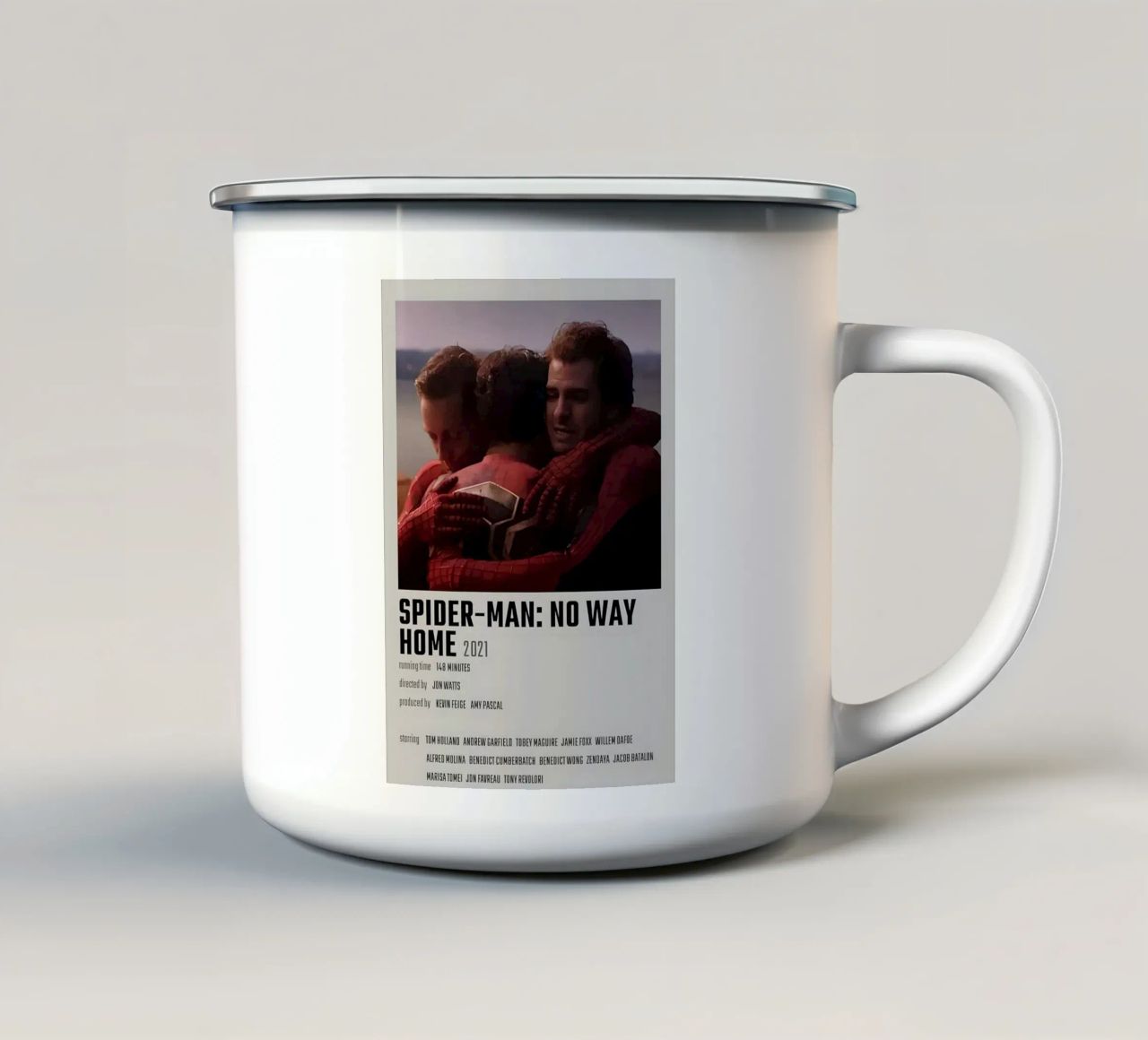 SPIDER-MAN NO WAY HOME 2021 tazza in smalto da MVFminimalist