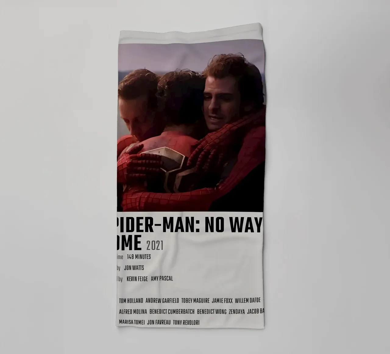 SPIDER-MAN NO WAY HOME 2021 asciugamano da bagno da MVFminimalist