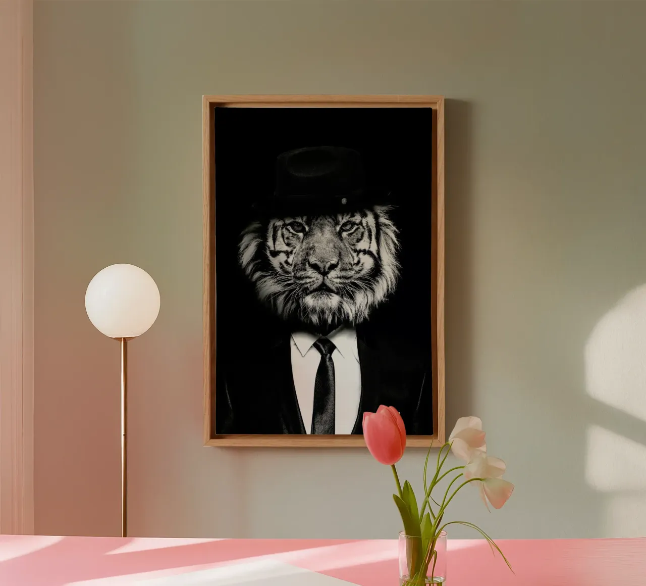 Classy Tiger 3 tela con Cornice a cassetta da Wouter Rikken
