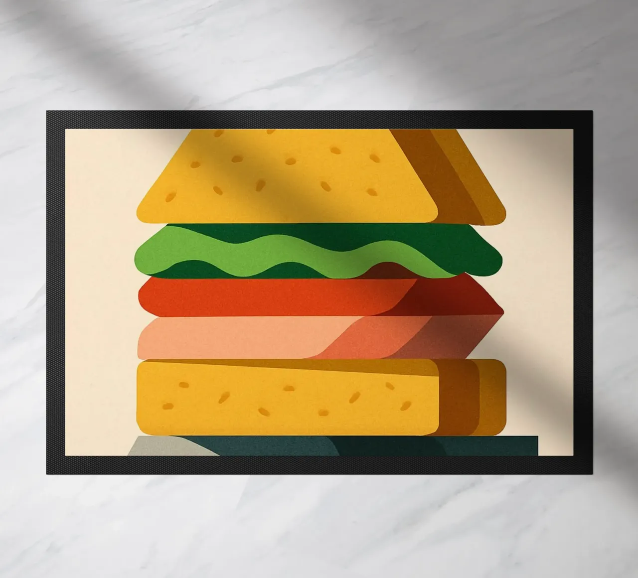 Sandwich - The gourmet poster that says it all doormat by Boissons - Affiches & posters - Retro