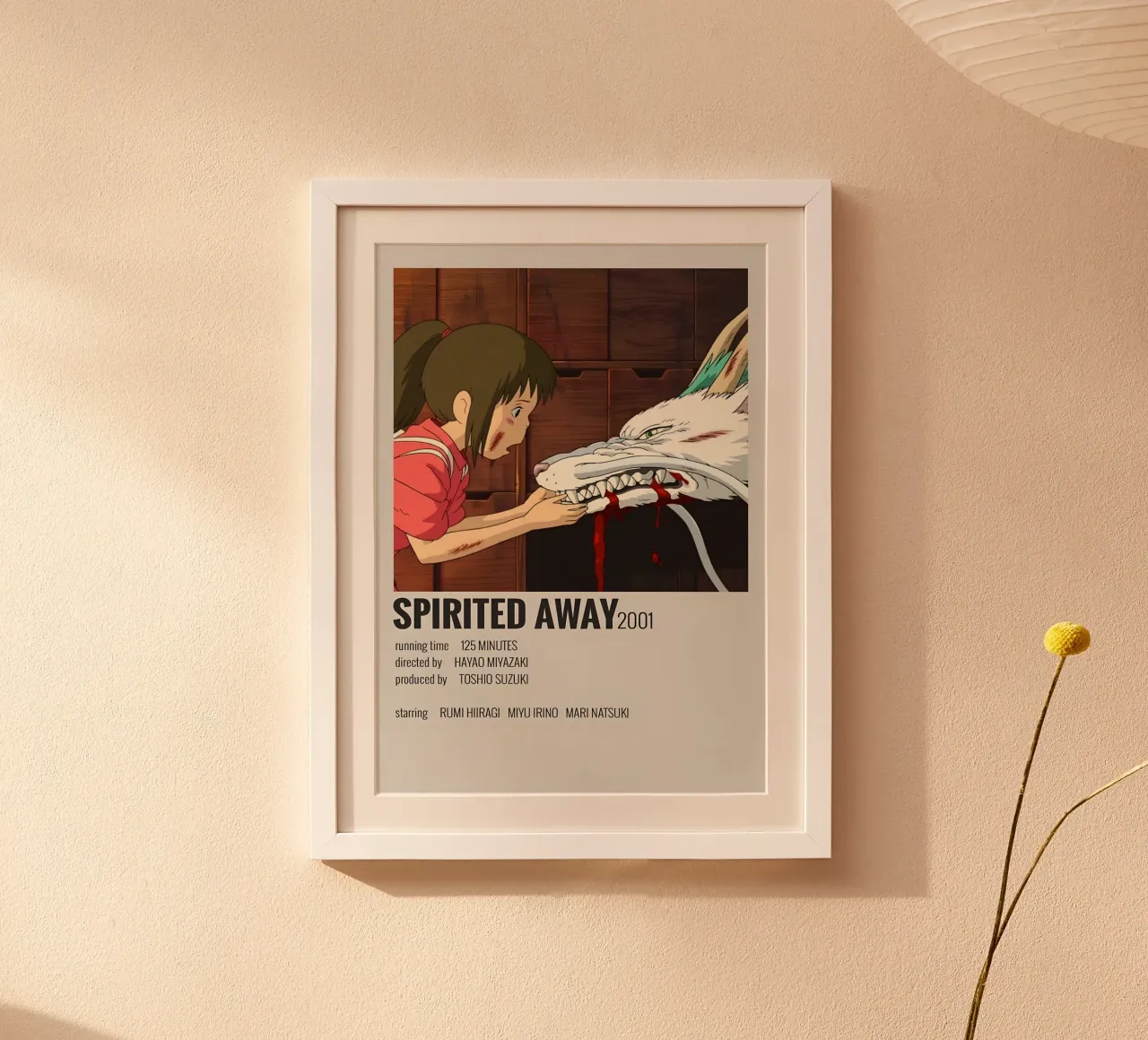 SPIRITED AWAY 2001 poster da MVFminimalist