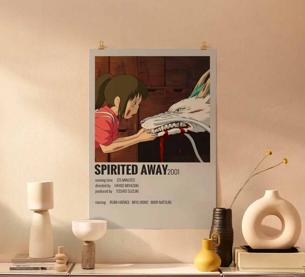 SPIRITED AWAY 2001 poster da MVFminimalist