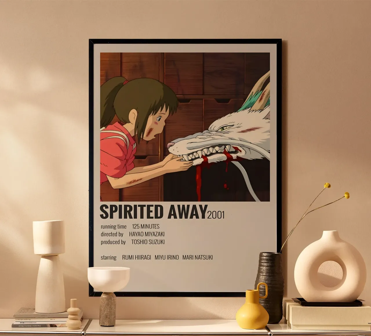 SPIRITED AWAY 2001 poster da MVFminimalist