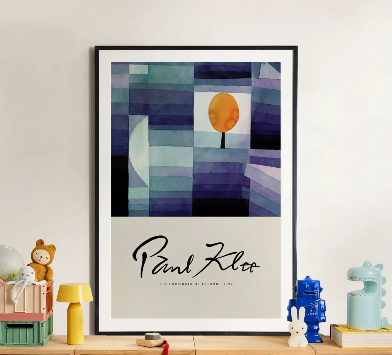Klee - The Harbinger Of Autumn II poster con telaio in alluminio da Vintage by JUNIQE