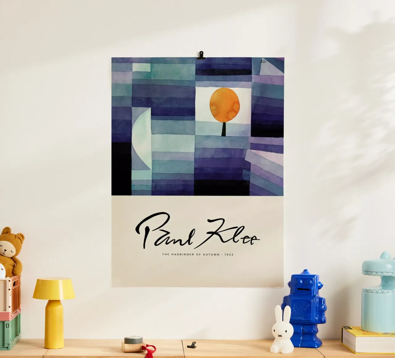 Klee - The Harbinger Of Autumn II poster con telaio in alluminio da Vintage by JUNIQE