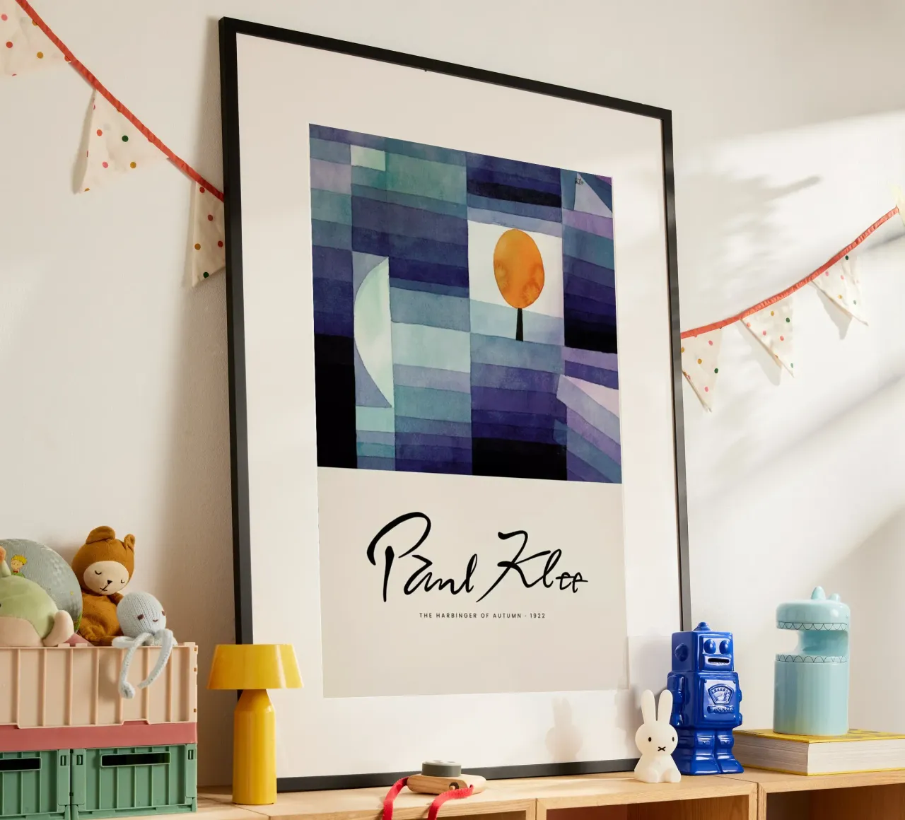 Klee - The Harbinger Of Autumn II poster con telaio in alluminio da Vintage by JUNIQE