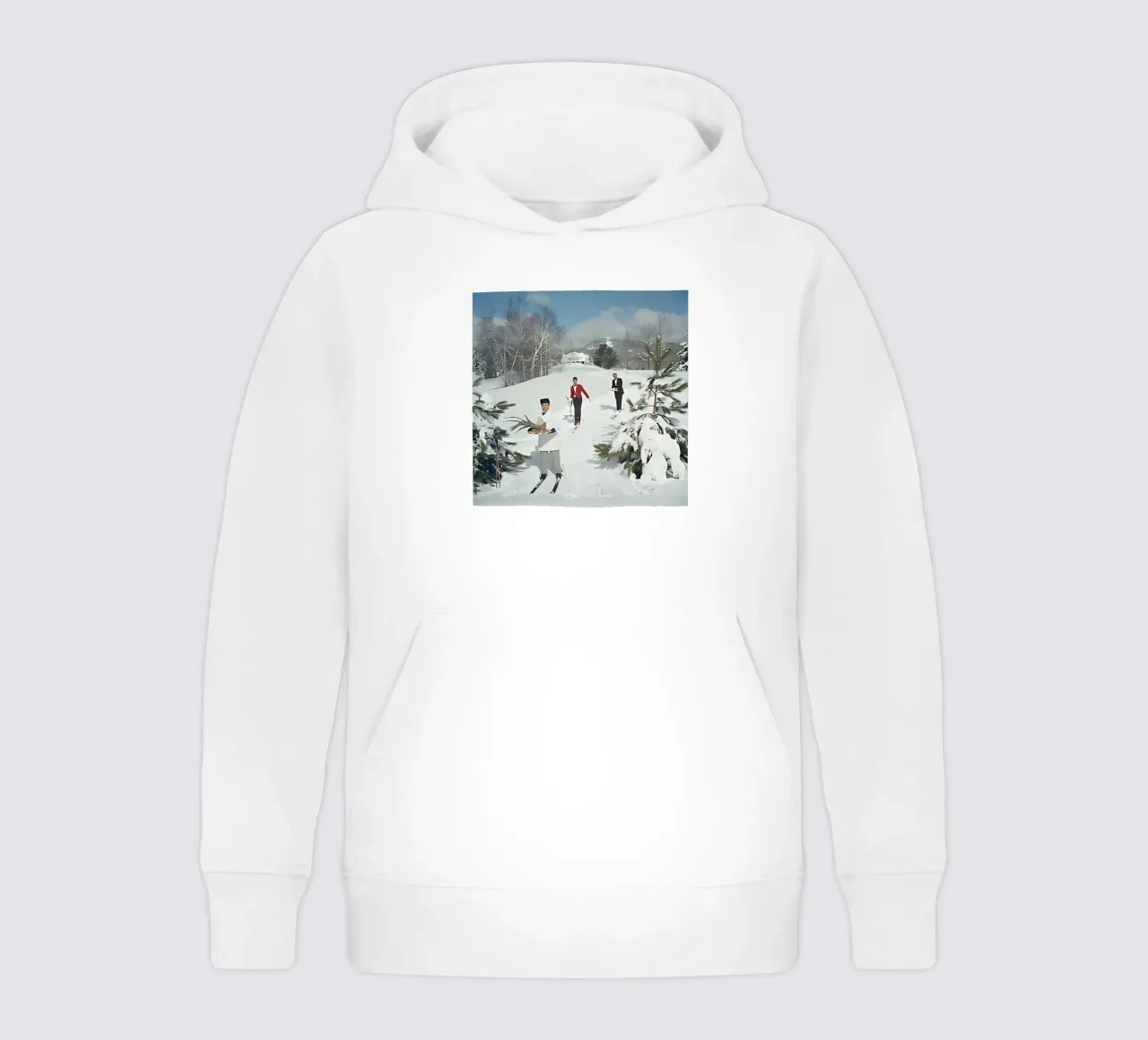 Slim Aarons - Camerieri sciatori felpa bambino con cappuccio da kaitlinparkershop